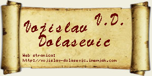 Vojislav Dolašević vizit kartica